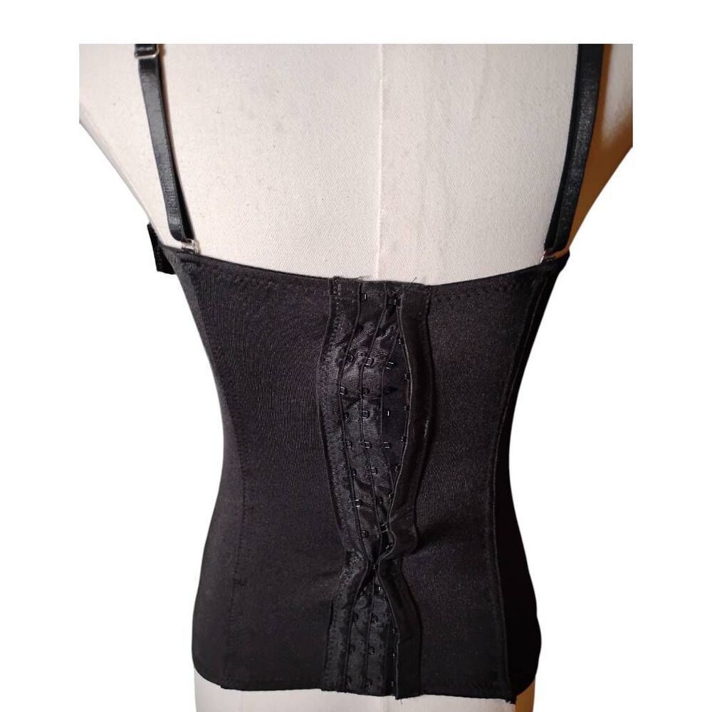Spirit Black Strappy‎ Goth Bustier Size Medium NWT - Picture 4 of 6